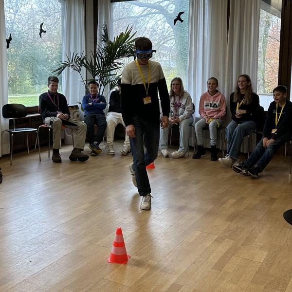 Simulation der Folgen, wenn Alkohol konsumiert wurde