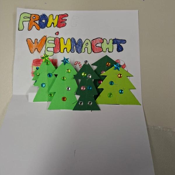 Pop-up-Weihnachtskarten für das Pflegeheim Todtnau